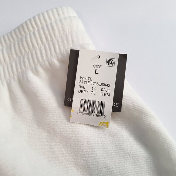 Grayson Threads White Drawstring Skirt Size L Cotton Polyester Blend - Picture 6 of 10